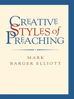 cover image of Creative Styles of Preaching